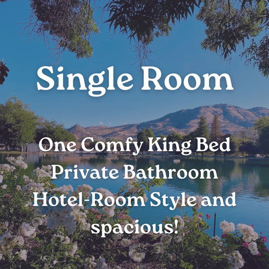 Single Room With Private King Bed & Bath (2024 Early Bird Pricing)